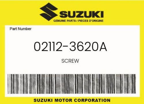 Suzuki Genuine Screw - 02112-3620A, US $2.43, image 3
