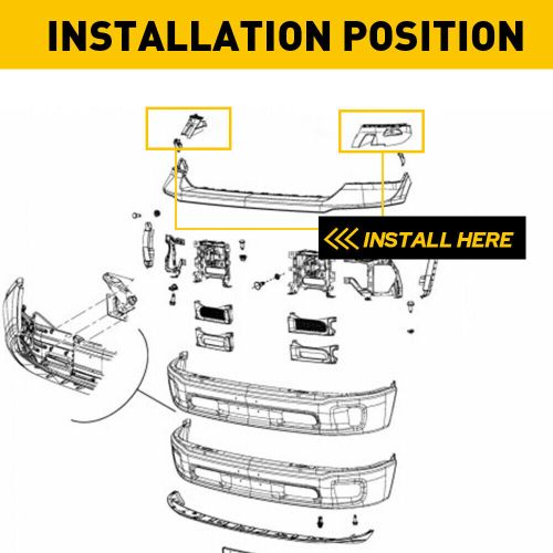 Left&Right Side Bracket Bumper Support 68104944AD For 2013-2019 1500 Ram Classic, US $38.99, image 5