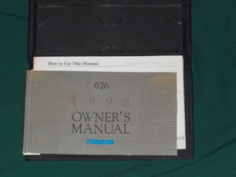 1998 mazda 626 owner's manual