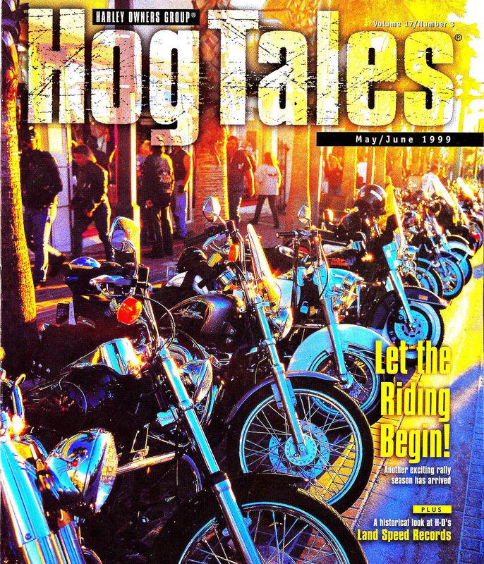 1999 may-jun harley hog tales magazine -harley land speed records-posse ride