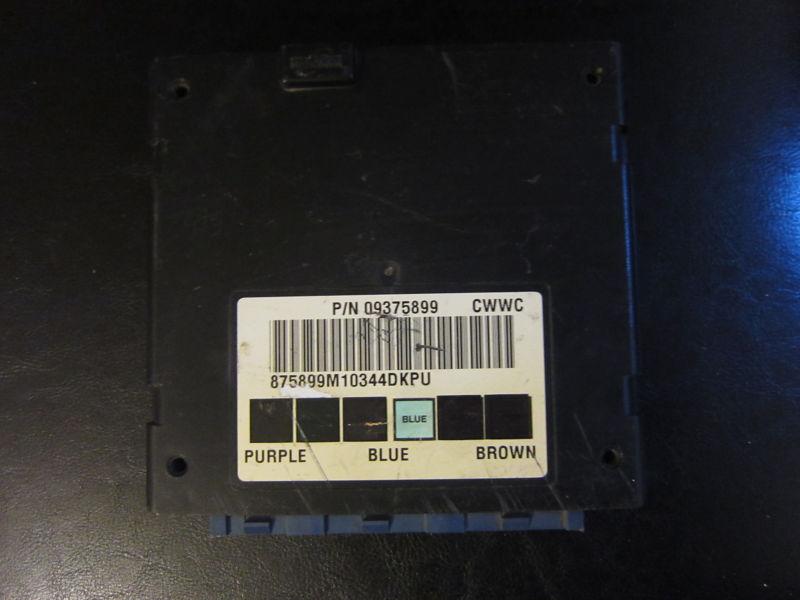 01 gmc silverado taho bcm bcu body control module 09375899