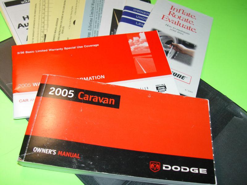 2005 dodge caravan grand caravan  owners manual  le se sxt 