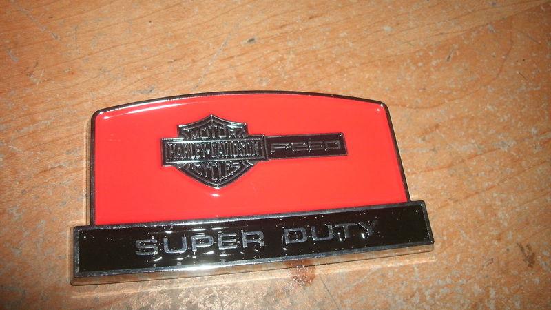 Ford f-250 f250 super duty harley davidson console emblem badge new 2004 2005 06