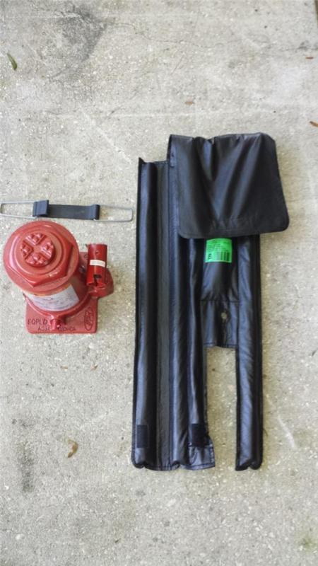 2006-2013 ford f350 f450 f550 dually superduty bottle jack & tire wheel kit oem