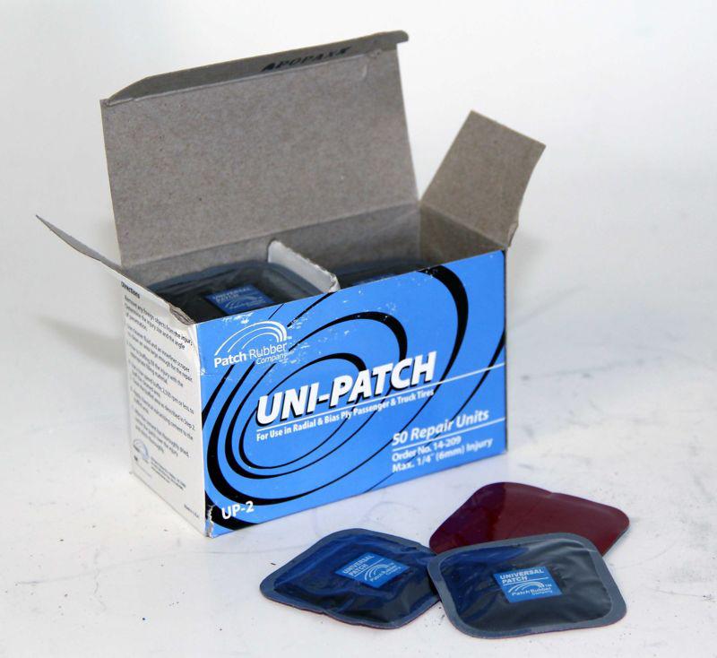 Rubber uni-patch radial & bias ply tire repair 14-209 up-2 2x2" pack of 50
