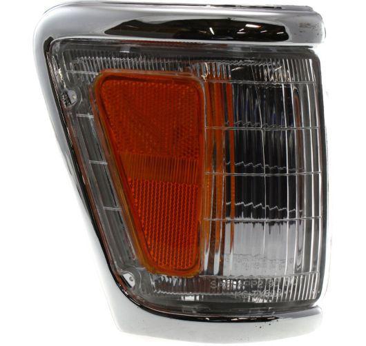 Tyc 92-95 toyota pickup 4wd right corner lamp light to2521131 new chrome trim rh
