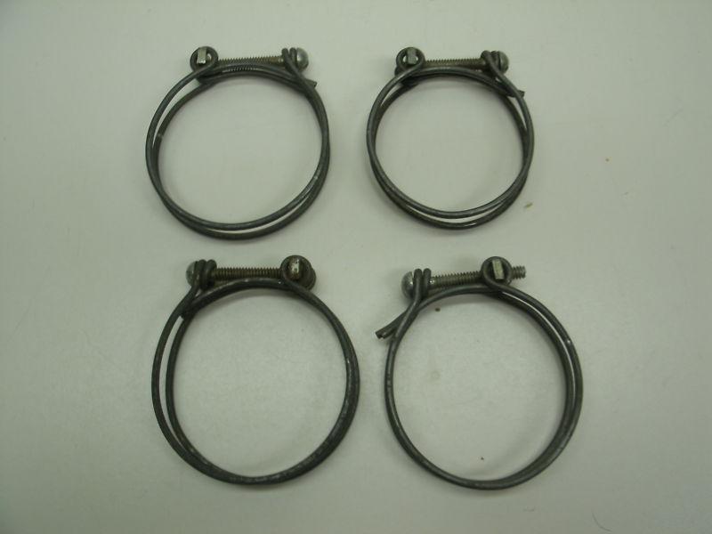 Lot of 4 of old school  wire radiator hose clamp