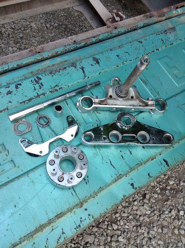 Wide glide conversion kit sportster 39mm fork triple trees axle chopper bobber