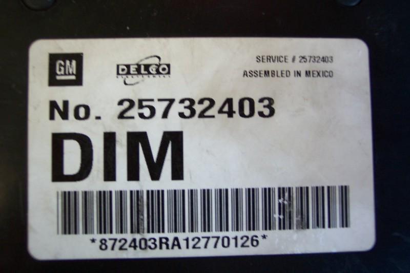 Acdelco 25732403 body control module