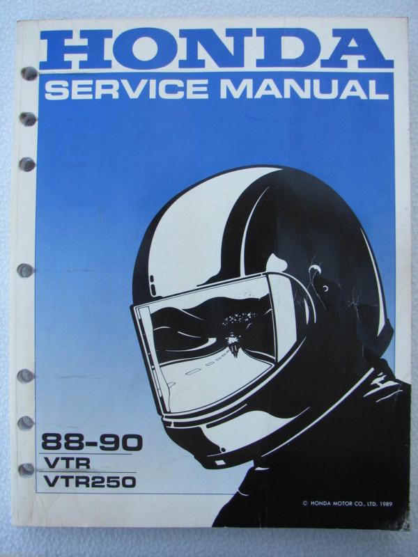 Honda shop service manual vtr250 88-90 vtr 250 1989