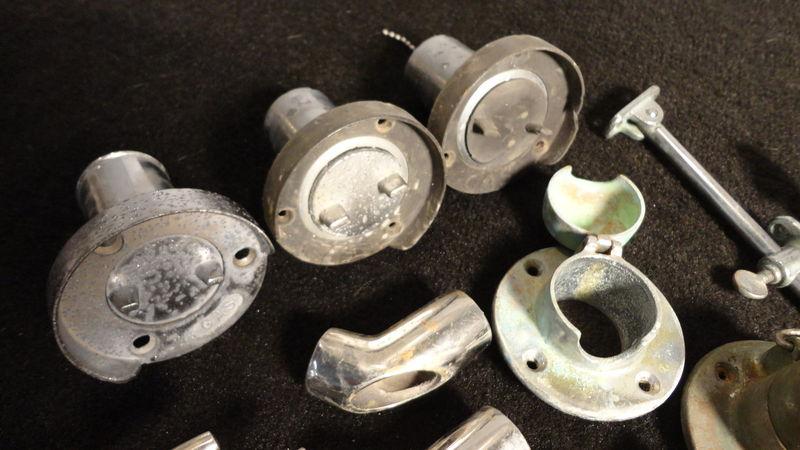 USED LOT OF STAINLESS STEEL/ALUMINUM MISC BOAT/MARINE PARTS CLEATS,FUEL FILLS , US $99.69, image 3