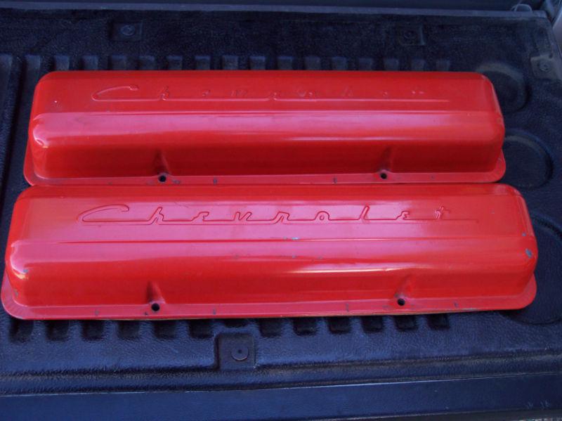 1960 60 1961 61 1962 1963 chevy impala bel air biscayne 283 script valve covers