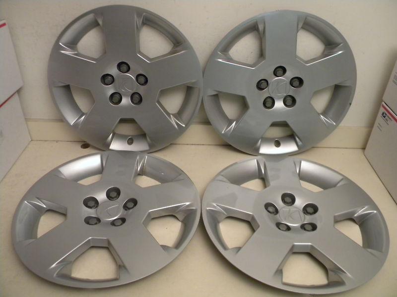 2007-2010 gm saturn aura hubcaps wheel covers  factory oem set-4, part# 9595617