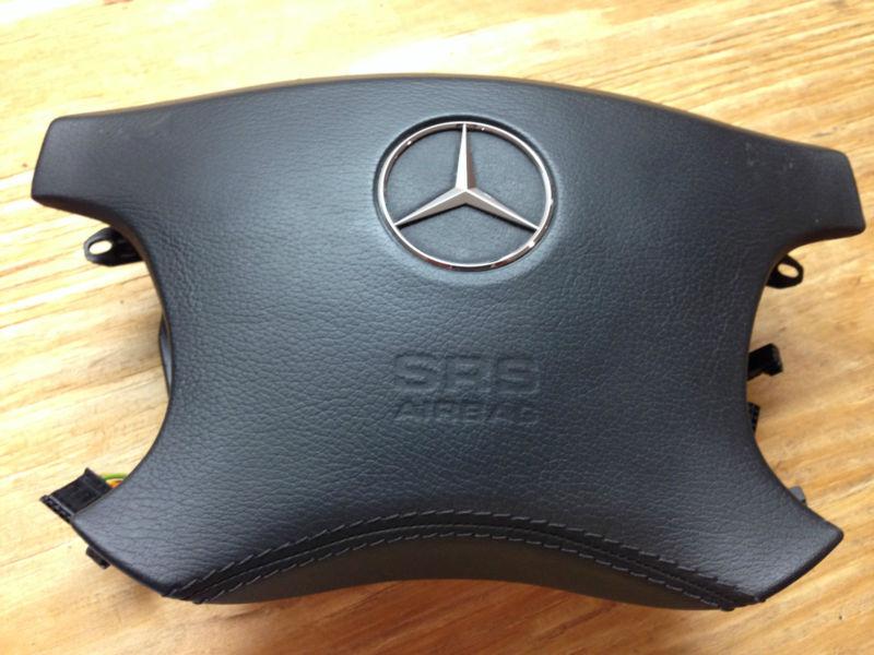 03 04 05 06 MERCEDES S430 STEERING WHEEL LEATHER AIR BAG BLACK 22046025989C29, US $225.00, image 3