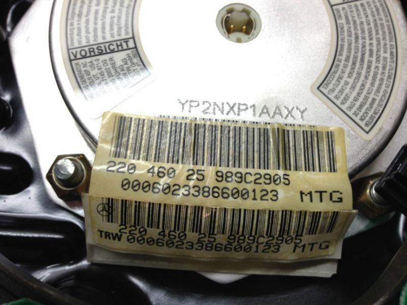 03 04 05 06 MERCEDES S430 STEERING WHEEL LEATHER AIR BAG BLACK 22046025989C29, US $225.00, image 7