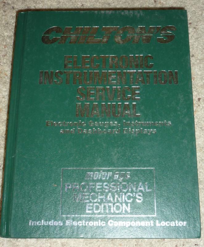 1987 chilton electronic instrumentation service manual gauges instruments dash