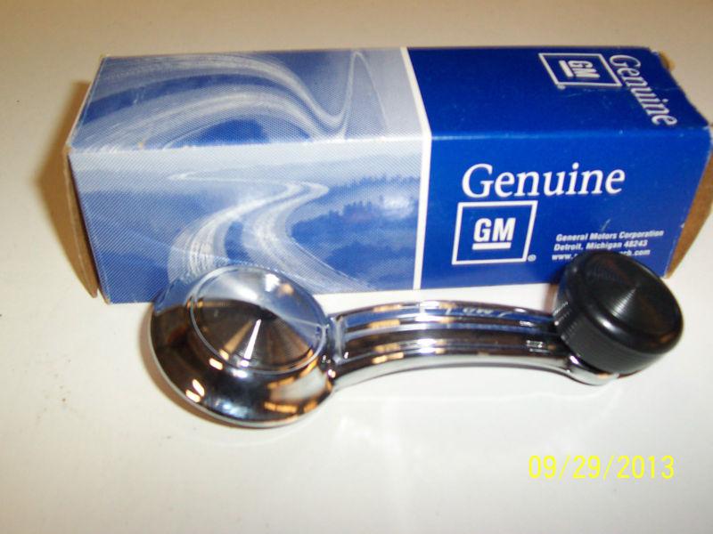1968-1972 gm window crank handle nos 20348200 oem black 