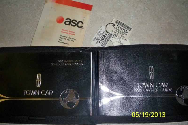 1996 LINCOLN TOWN CAR OWNERS MANUAL and MAINTENANCE SCHEDULE , US $3.99, image 2