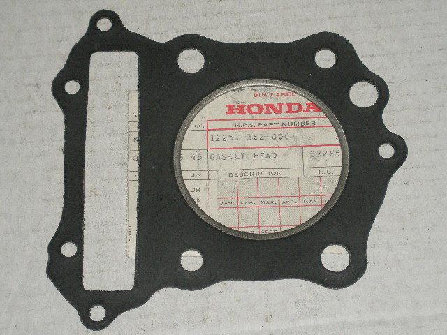 1973-1978 honda xl175 k0-k2  xl 175 cylinder head gasket oem nos 12251-362-405