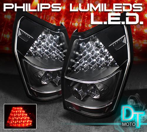 Black 05-08 dodge magnum philips-led perform tail lights lamps left+right