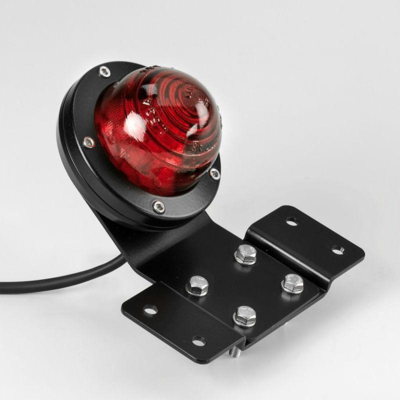 Taillight billet black lucas glass chopper harley triumph norton led version