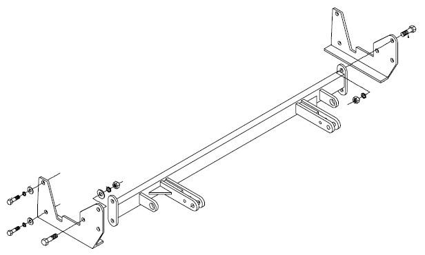 Blue ox bx2116 base plate for ford aspire 94-98