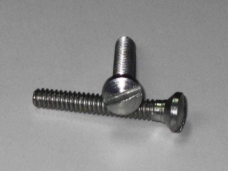 2 bsa tank badge screws for a65 a50 teardrop pear badges 40-8016