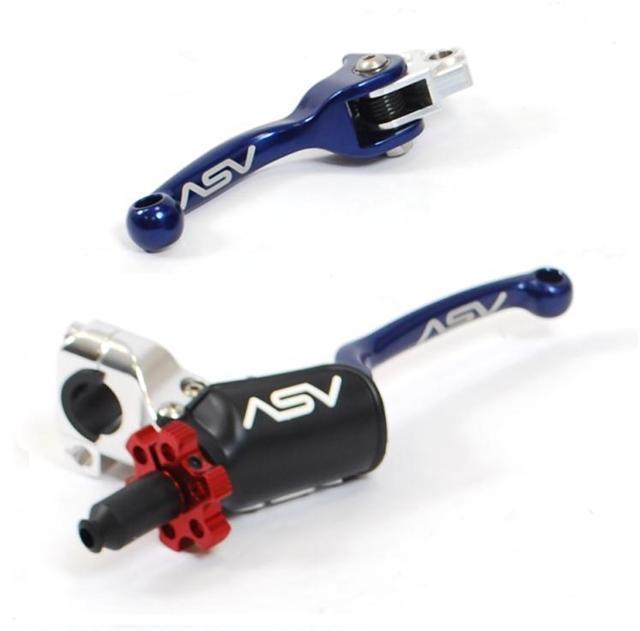 Honda crf250 crf450 2002-06 asv f3 pro forged brake clutch levers blue