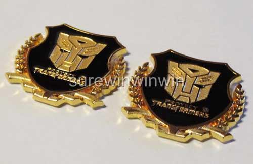 Car motor truck transformers autobots metal side pillar sticker emblem badges