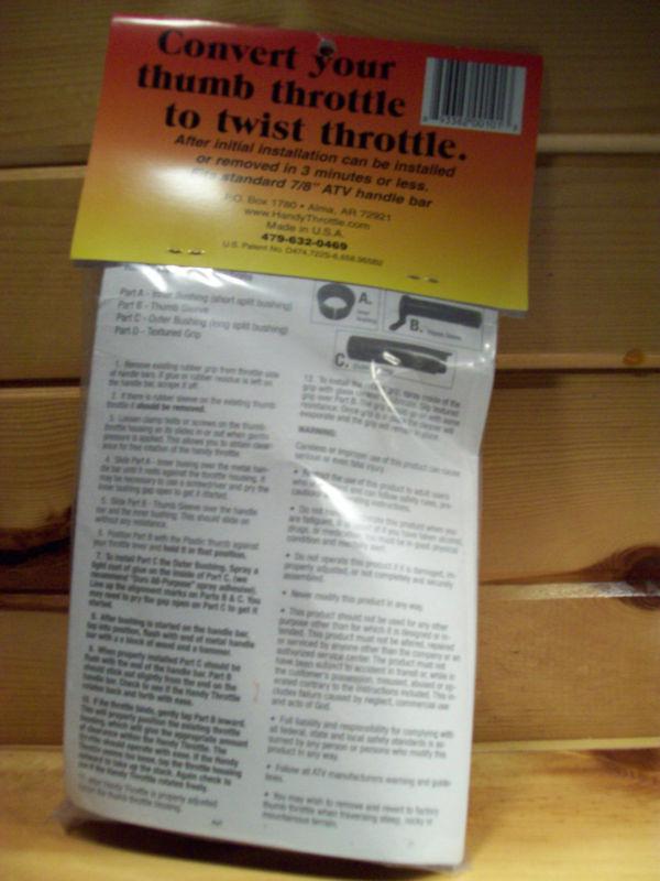 Buy New ATV Thumb Throttle Converter *Handy Throttle* Snow Mobile Made