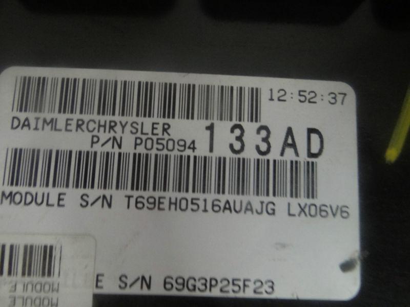 (BB1885) 06 CHRYSLER 300 ENGINE CONTROL MODULE P05094133AD, US $115.00, image 3
