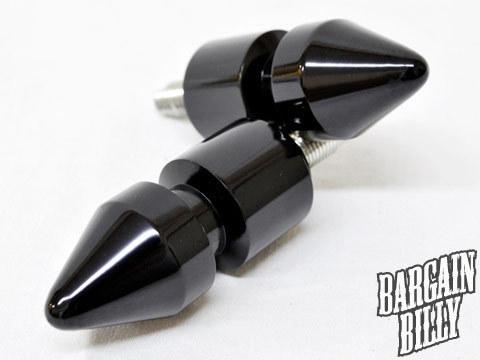 Black kawasaki zx6 zx9 zx10 zx12 zx14 spike swingarm spools sliders