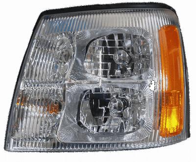 02-02 cadillac escalade headlight headlamp assembly front driver side left lh