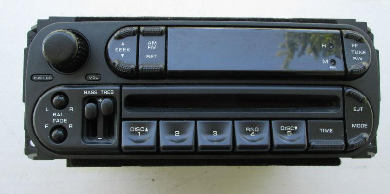 Dodge chrysler mini-van 2001-2003 am-fm cd player  fits other chryslers