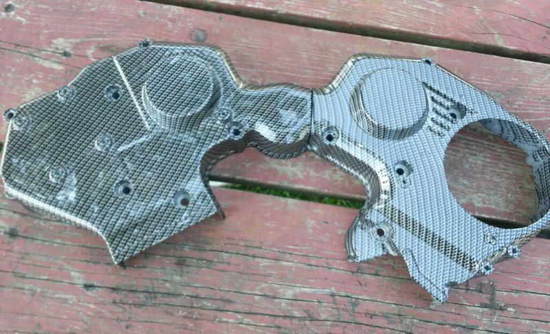 Nissan 300 zx timing belt covers carbon fiber