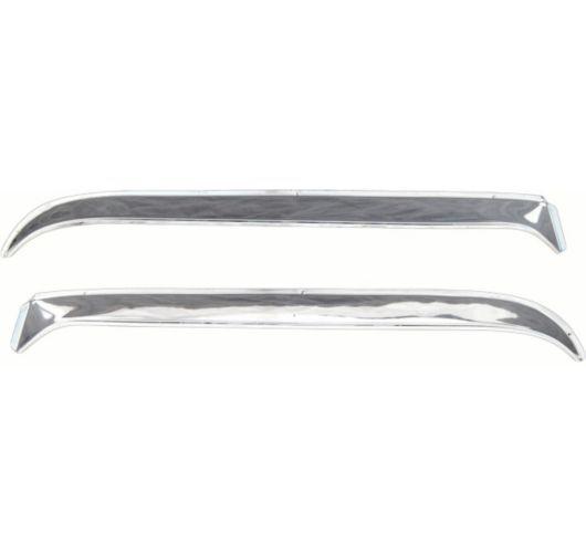 Ventshade window visor front new polished f250 truck ford f-250 95 94 93 12068