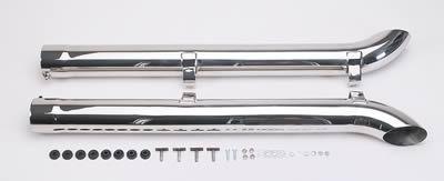 Hooker exhaust side pipes stainless polished 4" inlet 46" length chevy corvette