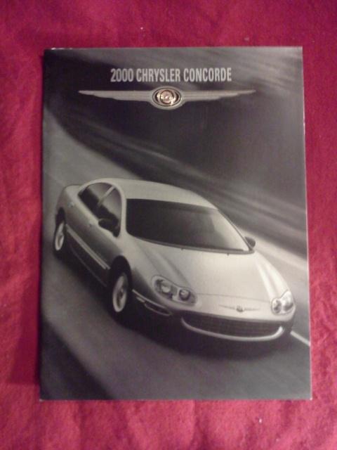2000 chrysler concorde sales dealer brochure