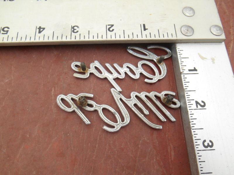 Vintage Cadillac COUPLE DE VILLE DEVILLE Chrome SCript Emblem LOT Driver Qualit, US $9.99, image 4