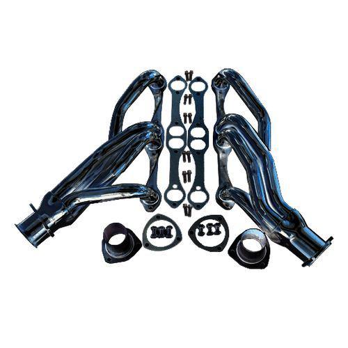 Sbc chevy 67-81 camaro 64-77 chevelle 68-79 nova black exhaust headers set sale