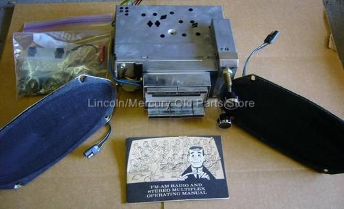 1968 lincoln (nos) complete am/fm radio with speakers c8vy-18805-b new! oem 68