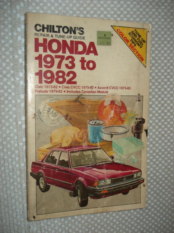 1973-1982 honda civic accord prelude service manual shop book 81 80 79 78 77 76