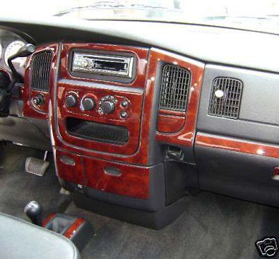 Dodge ram 1500 2500 3500 sle slt interior wood dash trim kit 2002 2003 2004 2005