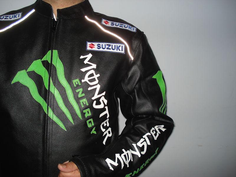 Suzuki_motorcycle leather jacket biker racing jacket motorbike jacket all-size