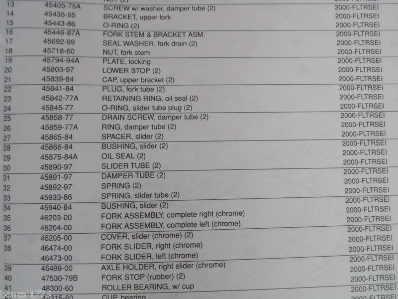 Buy 2008 Harley Davidson FLHRSE4 Screamin' Eagle Road King Parts