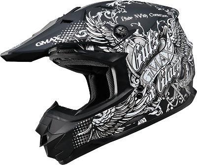 Gmax gm76x conviction helmet flat black/silver 2x g3765458 tc-17