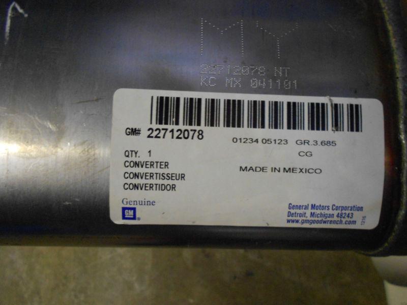 Buy GM 22712078 3way Catalytic Converter w/Exhaust Manifold Pipe in