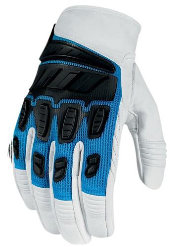 Icon hooligan glove blue white small new
