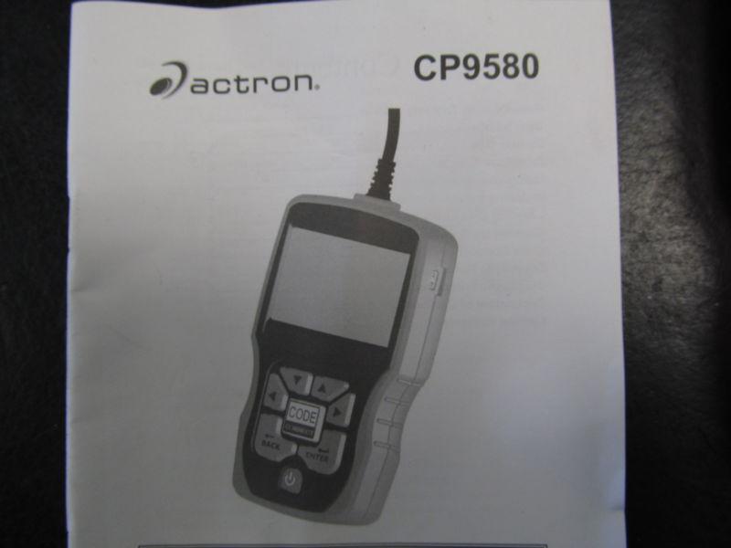 Actron cp9580 auto scanner