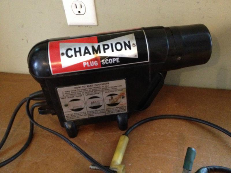 ★ champion plug scope 2000 ★ vtg engine analyzer analyzing tool advertising ad